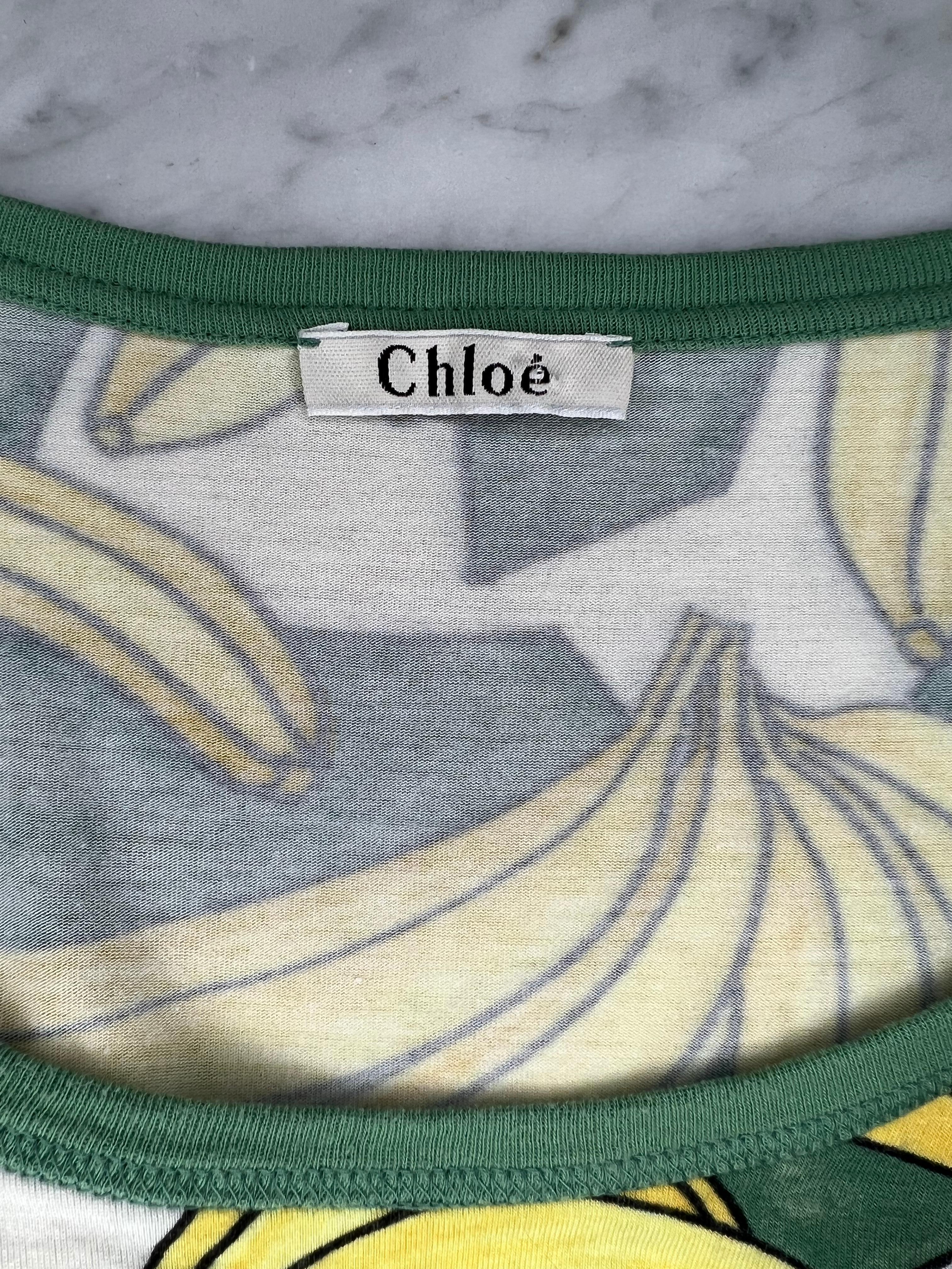 S/S 2004 Chloe by Phoebe Philo Banana Print Runway Documented Top 5