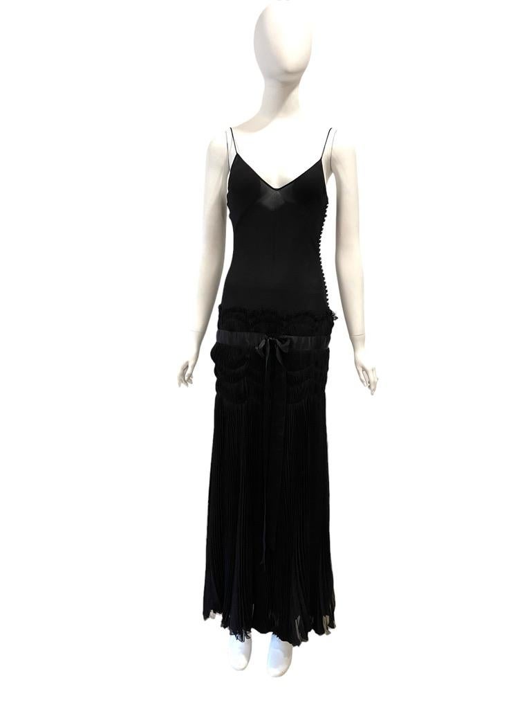 S/S 2004 CHRISTIAN DIOR by Galliano Sheer Drop Waist Slip Dress Unworn In Excellent Condition In Austin, TX