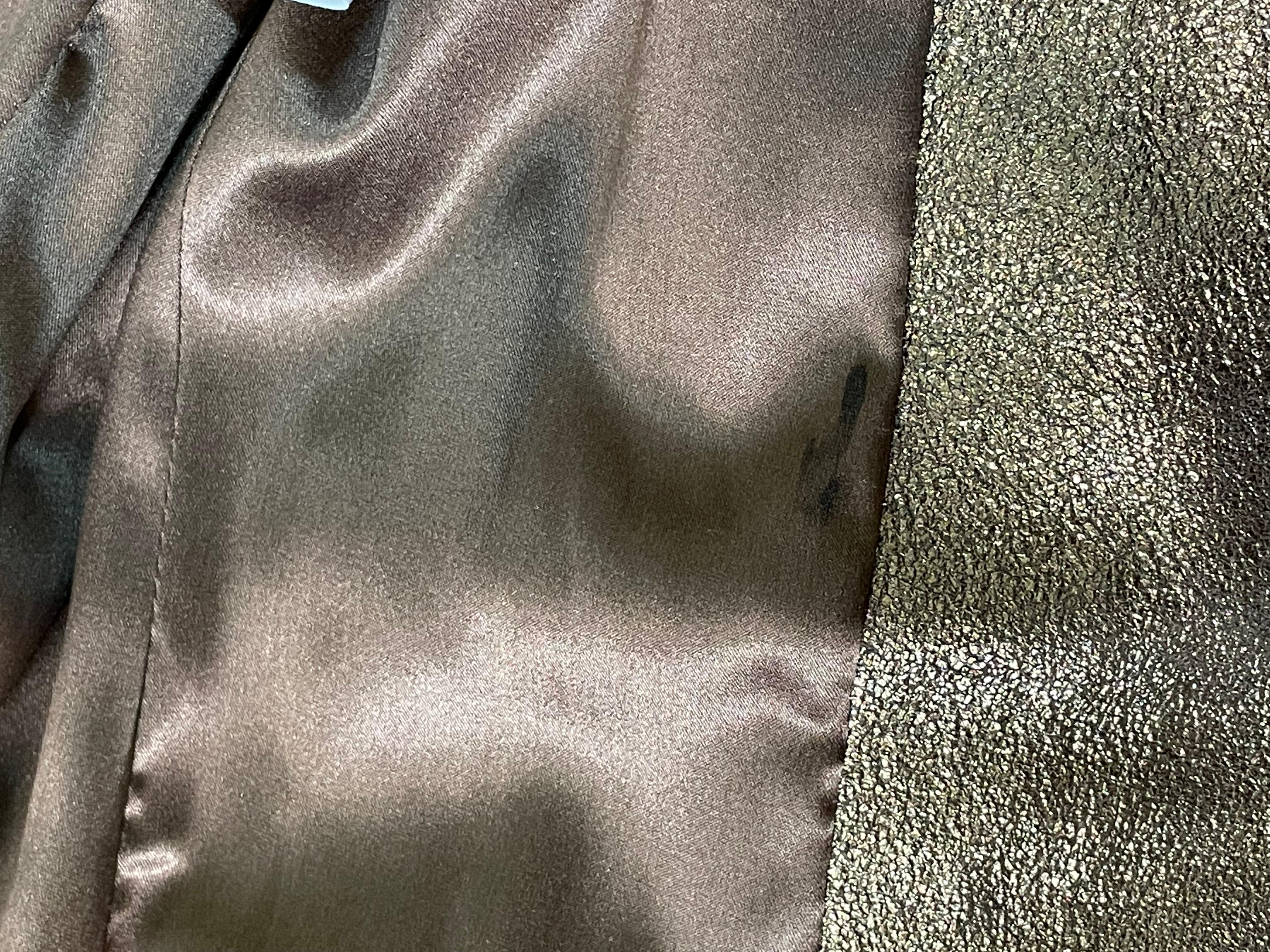 Manteau en cuir bronze métallisé défilé Christian Dior par John Galliano, P/E 2004 7