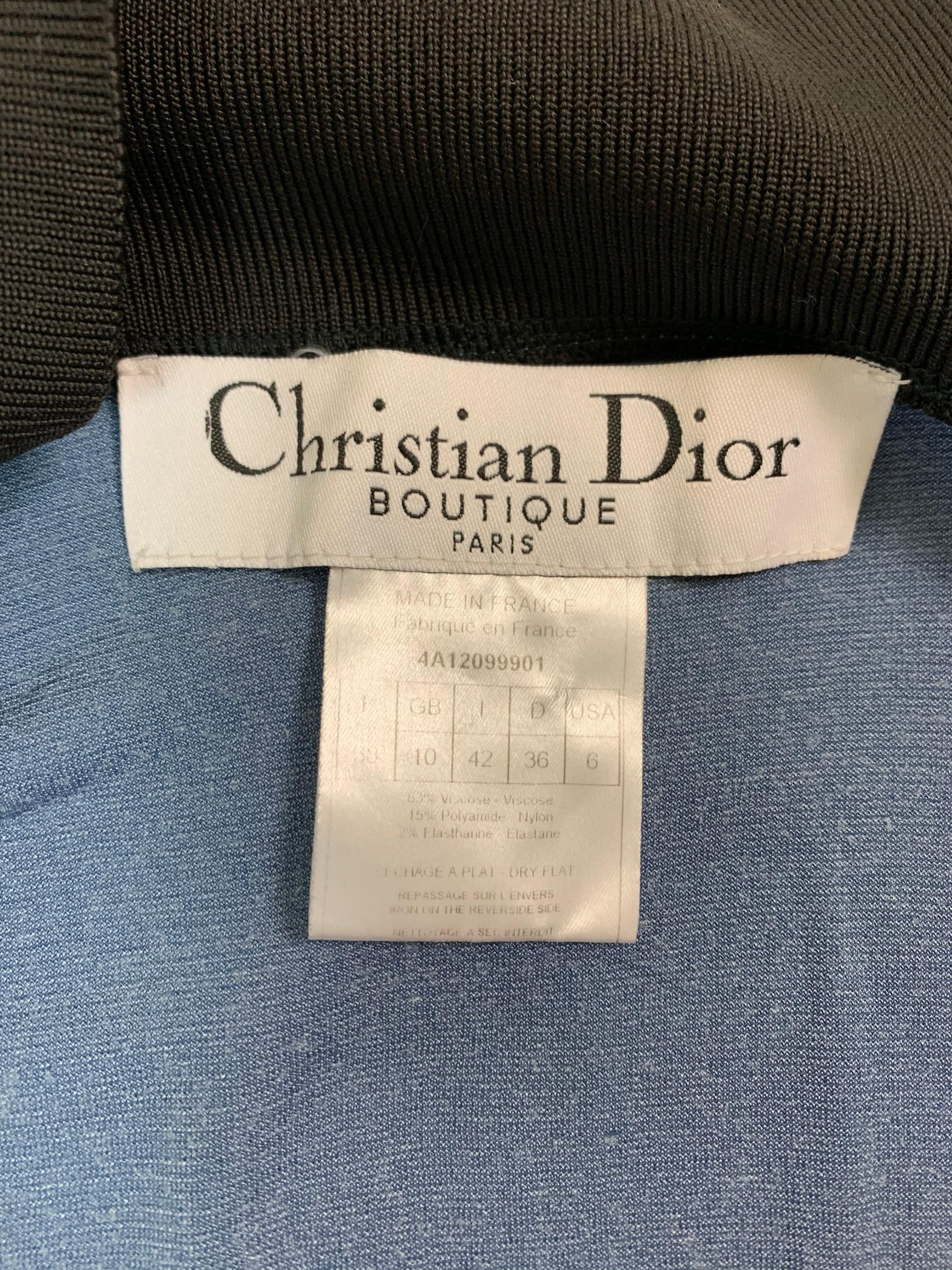 Black S/S 2004 Christian Dior John Galliano Blue Velvet Jacket & Pants Tracksuit