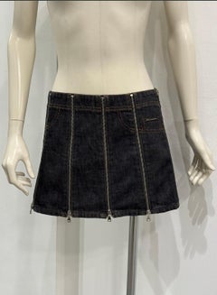 S/S 2004 Dolce & Gabbana full zip mini skirt