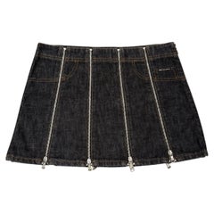 S/S 2004 Dolce & Gabbana full zip mini skirt