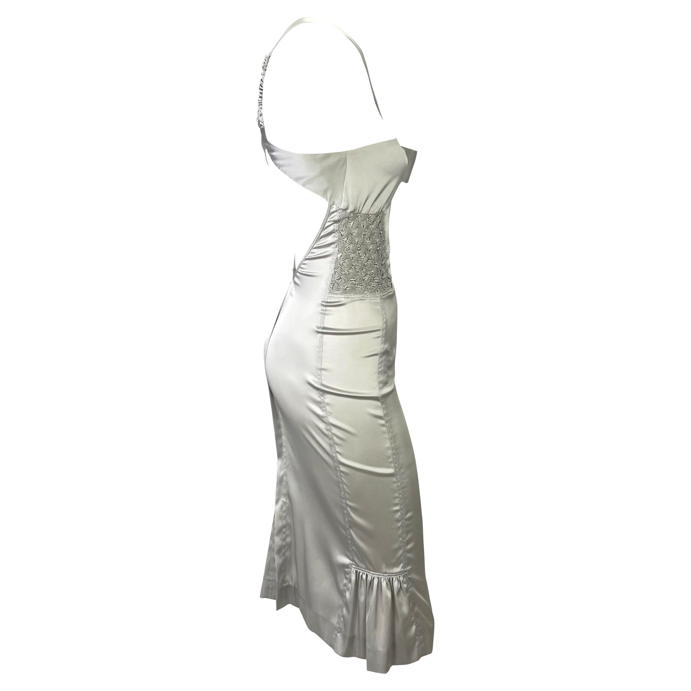 silk dress with rhinestone straps