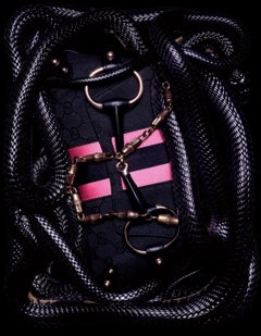 Pochette convertibile con morsetto grande in raso rosa P/E 2004 Gucci by Tom Ford