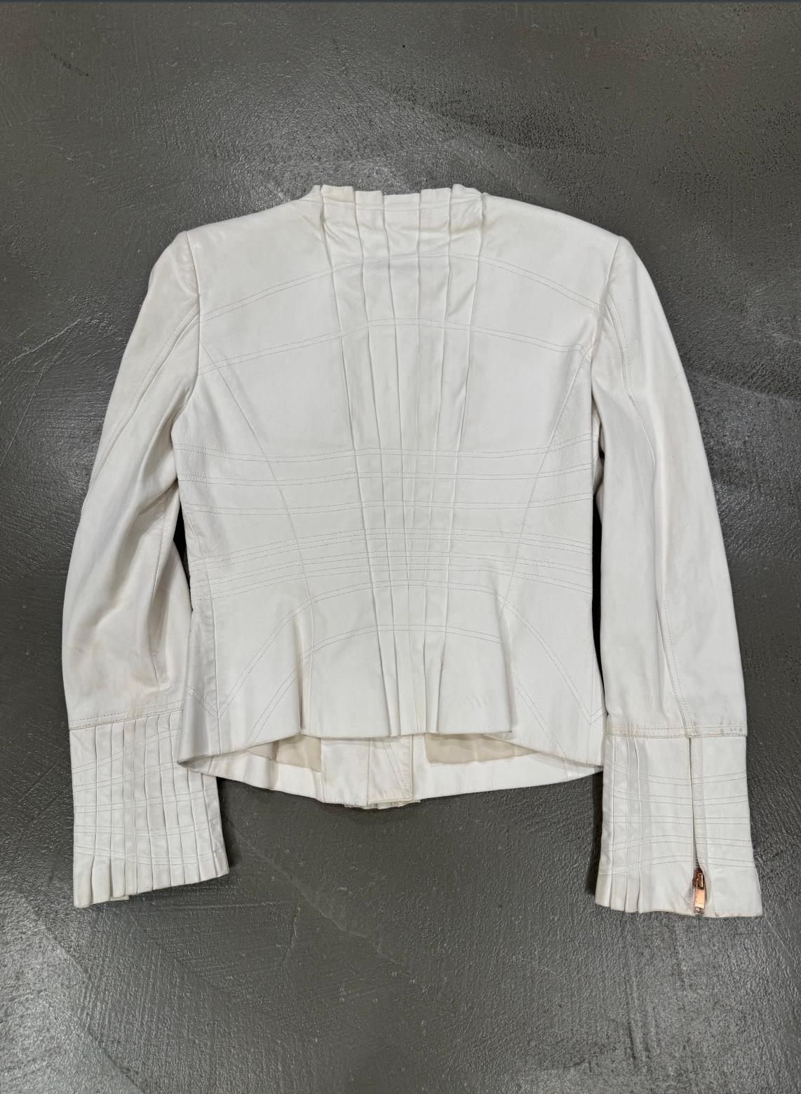 S/S 2004 Gucci by Tom Ford - Veste en cuir à panneaux Bon état - En vente à Padova, IT