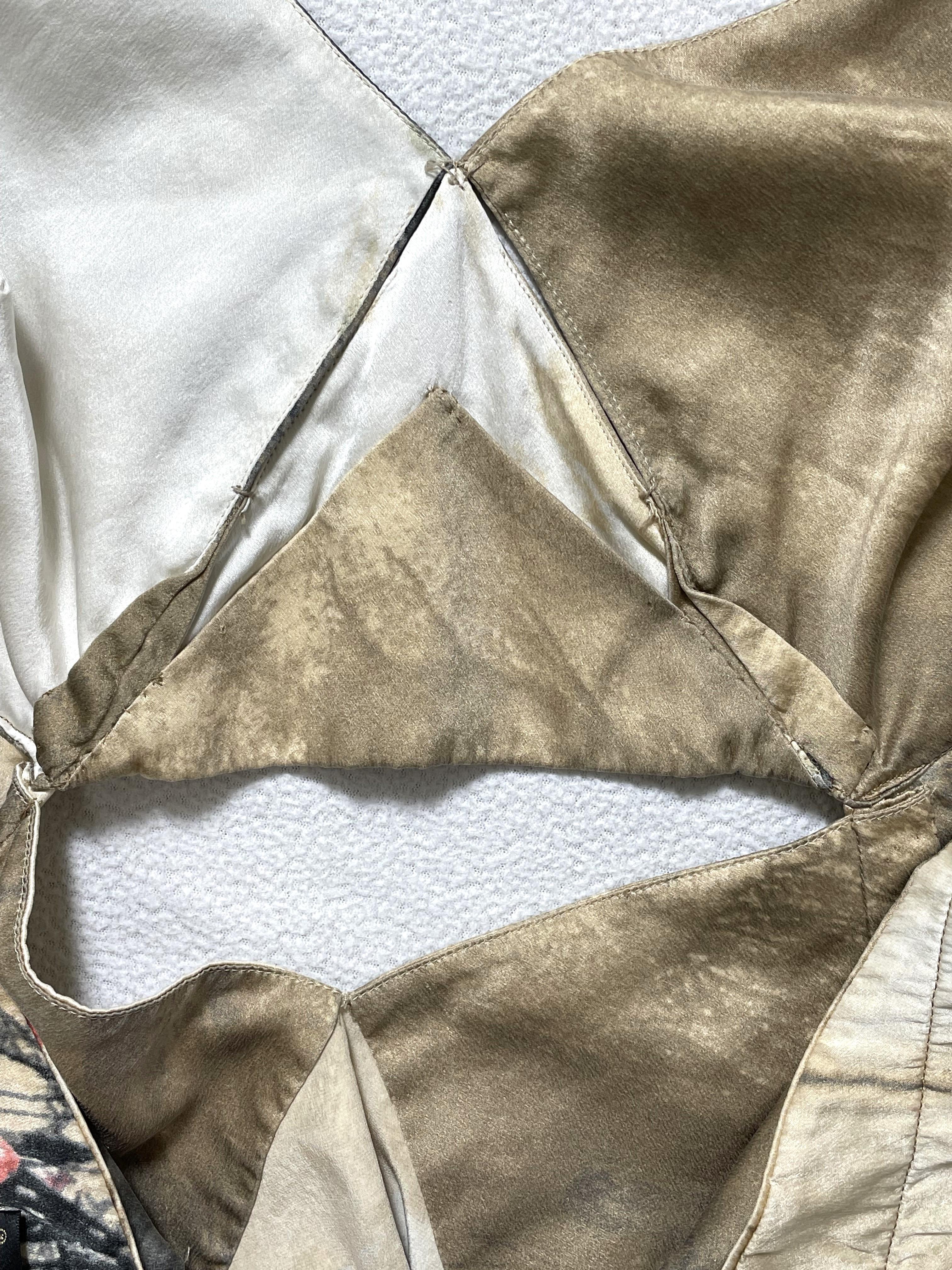 S/S 2004 Roberto Cavalli Runway Cut-Out Silk Mini Dress For Sale 1