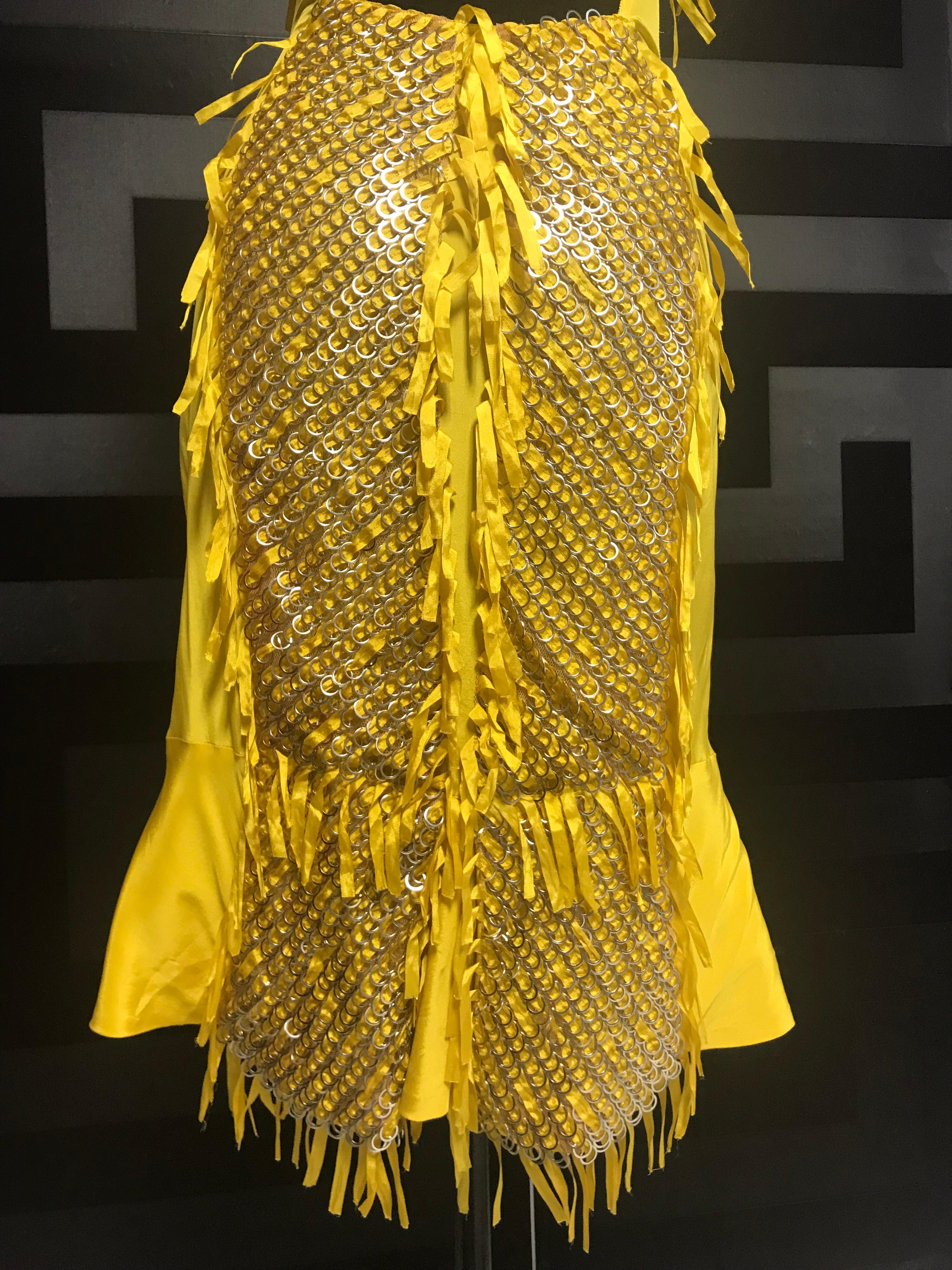 S/S 2004 Tom Ford for Gucci Embellished Silk Dress In Excellent Condition In Montgomery, TX