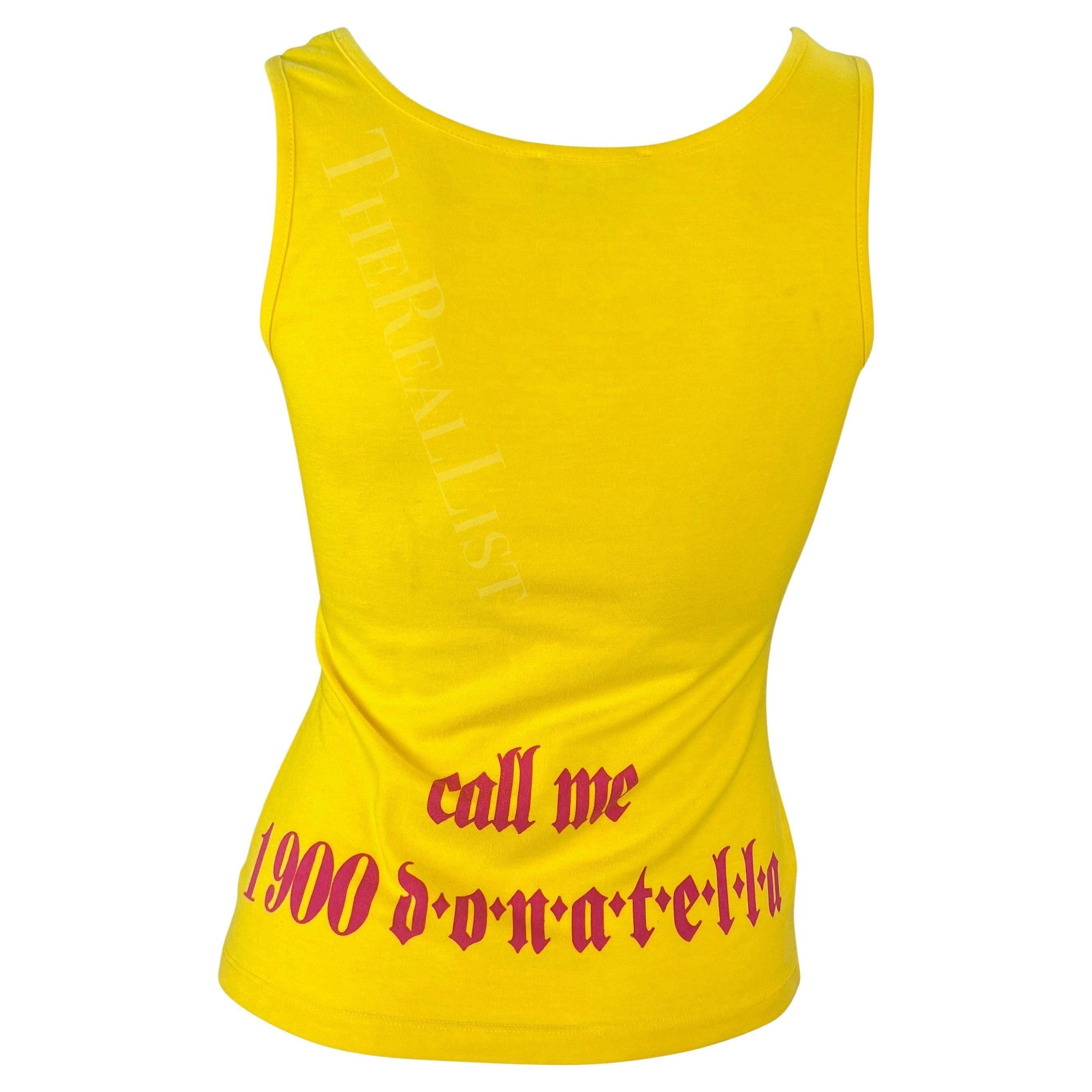 Débardeur stretch S/S 2004 Versace by Donatella Runway Neon Pop-Art Warhol en vente 1