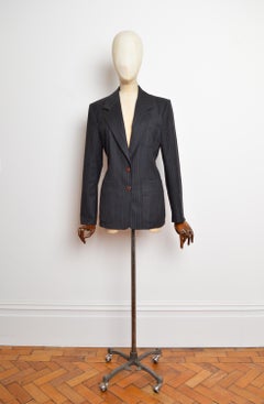 S/S 2004 Yves Saint Laurent By Tom Ford Pinstriped Blazer - Jacket