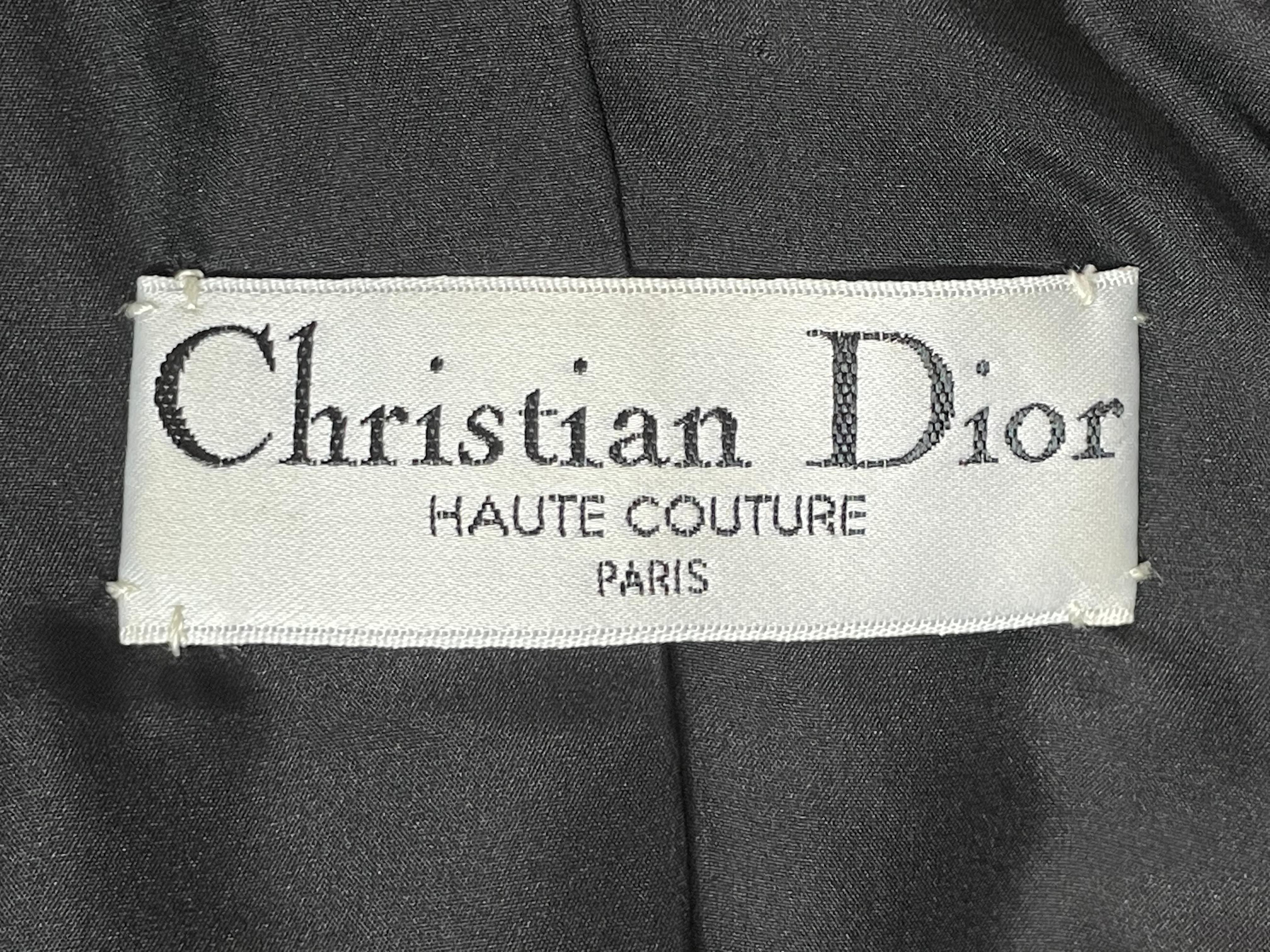 S/S 2005 Christian Dior by John Galliano Haute Couture Black Velvet Jacket 2