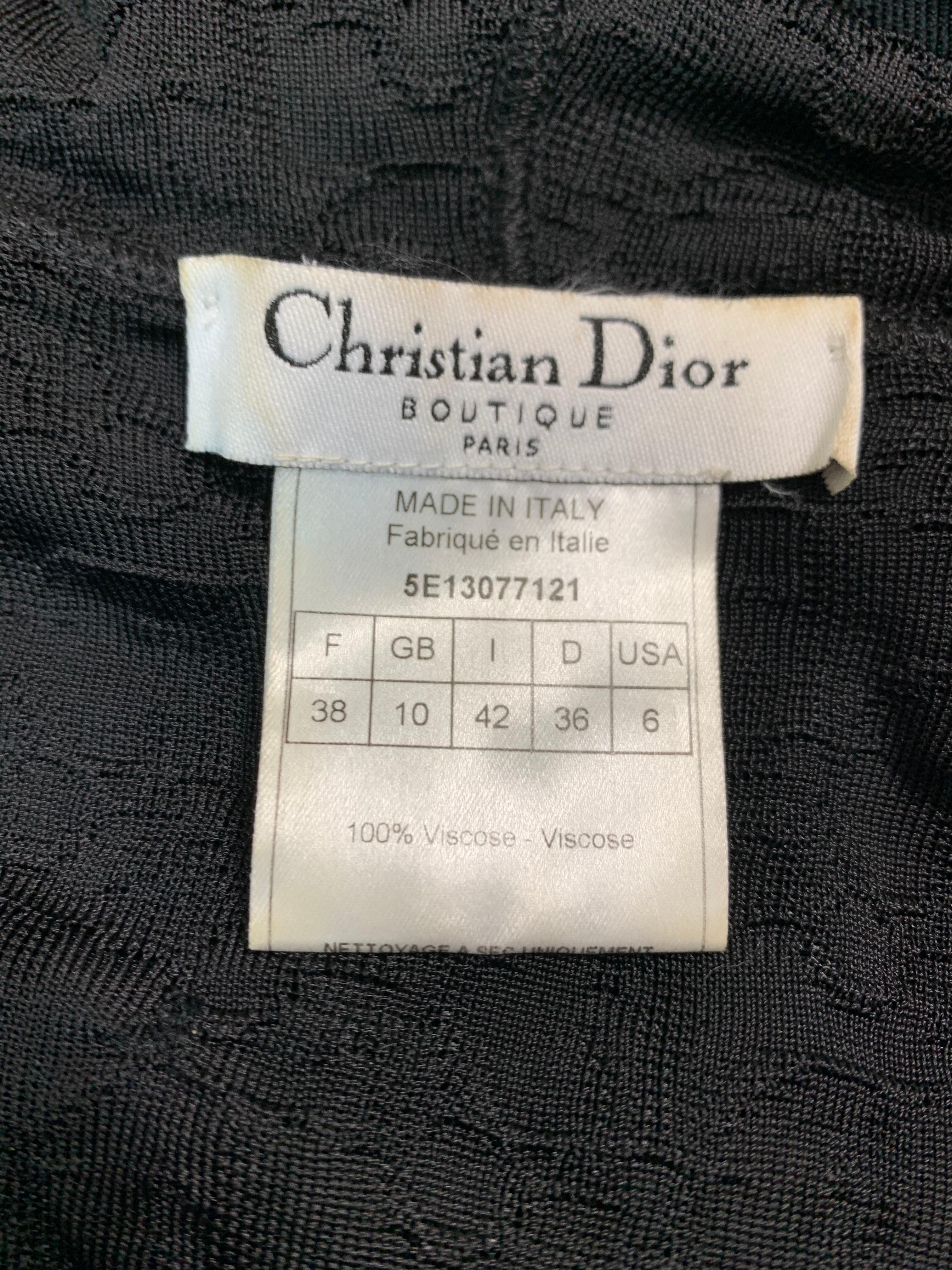 S/S 2005 Christian Dior John Galliano Logo Monogram Sheer Black Hoodie Jacket In Good Condition In Yukon, OK