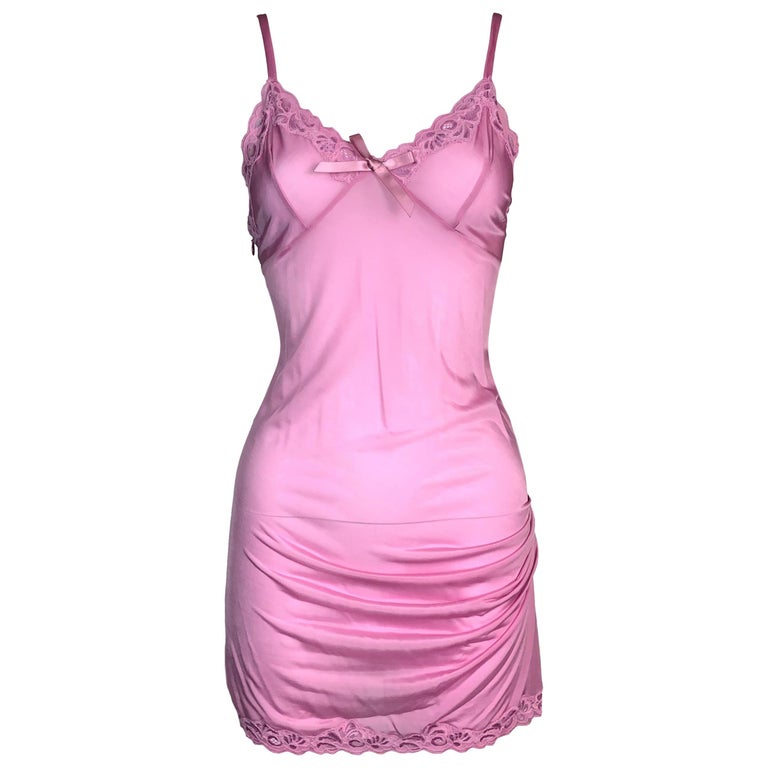 S/S 2005 Christian Dior John Galliano Sheer Pink Ruched Lace Mini Slip Dress  at 1stDibs | dior by galliano mini slip dresses, dior mini slip dress, dior  galliano mini slip dress