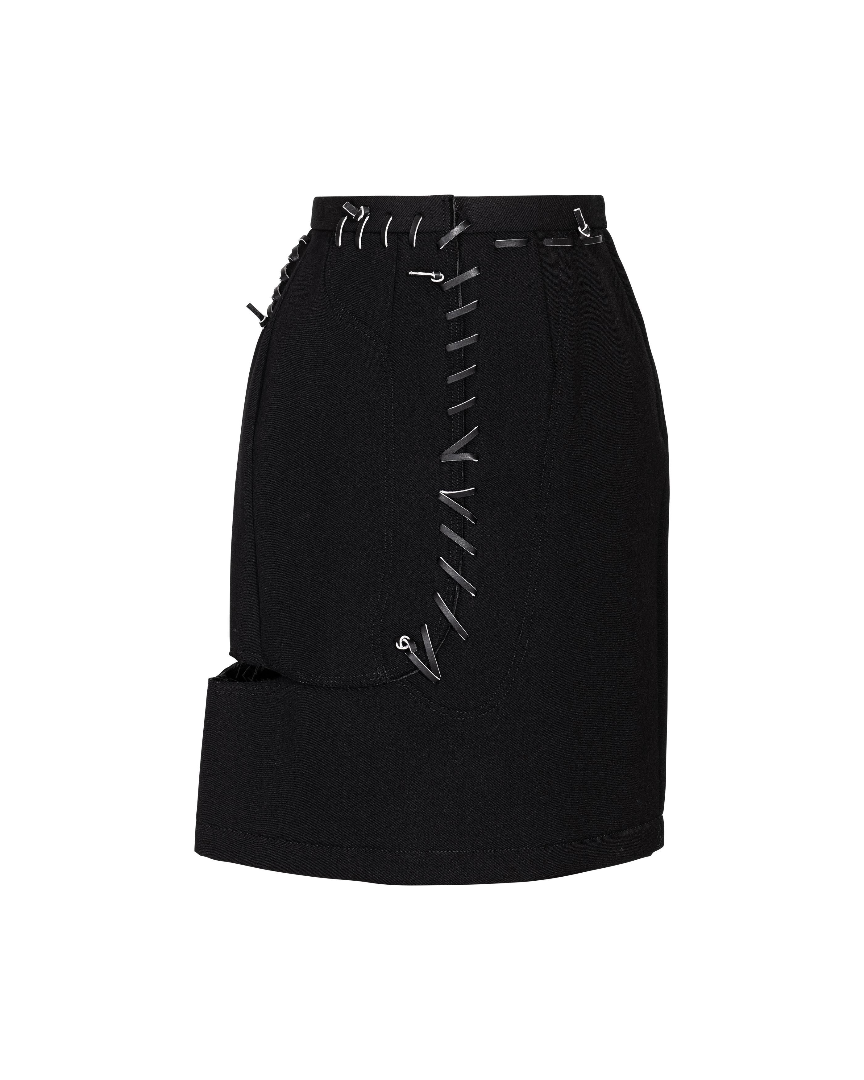 S/S 2005 Comme des Garcons Saddle Stitched Skirt Set For Sale 11