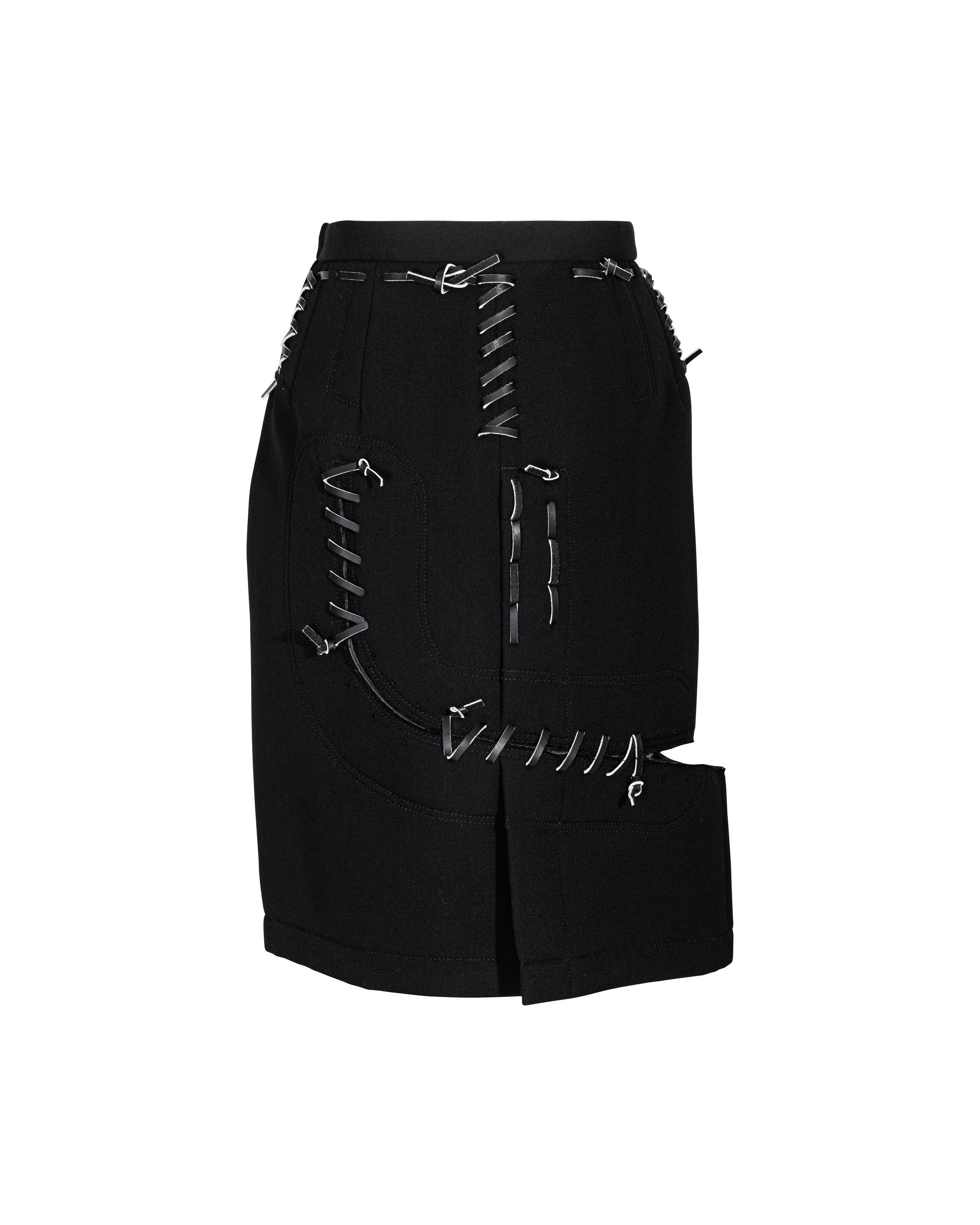 S/S 2005 Comme des Garcons Saddle Stitched Skirt Set For Sale 13