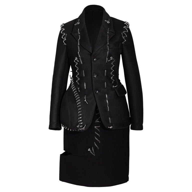 S/S 2005 Comme des Garcons Saddle Stitched Skirt Set For Sale at  