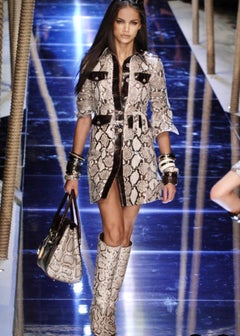S/S 2005 Dolce & Gabbana python and alligator skin trench