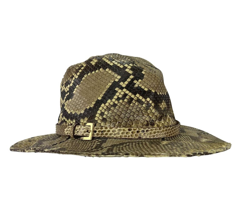 S/S 2005 Dolce and Gabbana Genuine Python Wide Brim Logo  display picture 3