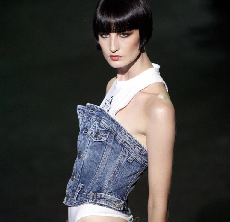white christmas dresses Corset Cowgirl Denim Dress main image 1