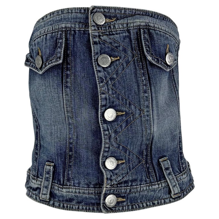 white christmas dresses DSquared2 Spring 2006 Canvas & Leather Bustier – THE WAY WE WORE main image 1