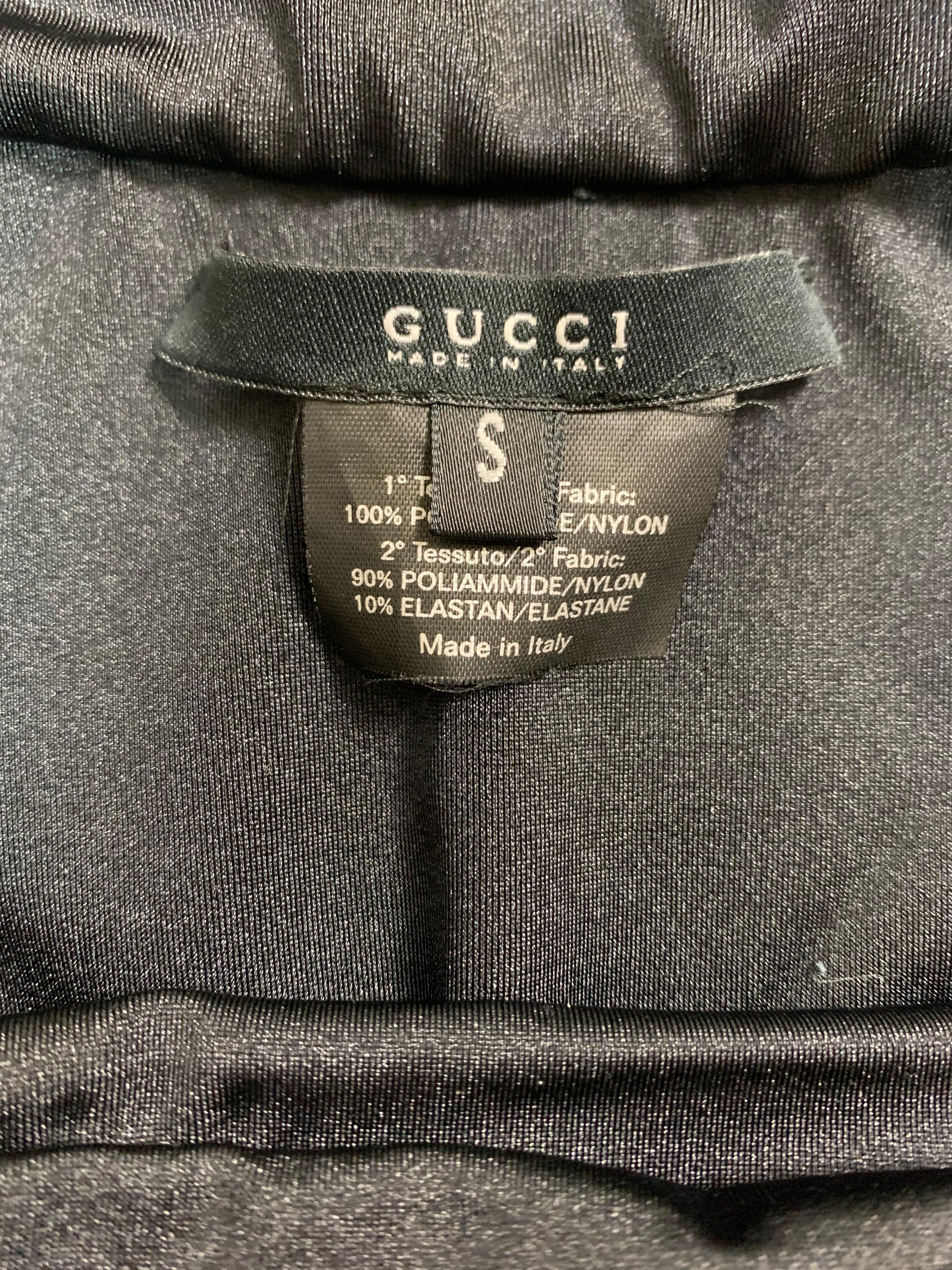 Women's S/S 2005 Gucci Black Cut-Out Tie-Up Swimsuit Bodysuit