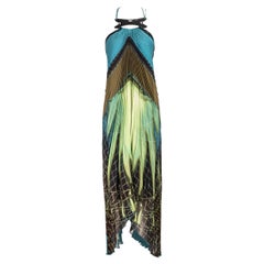 S/S 2005 Jean Paul Gaultier Silk Patterned Midi Dress