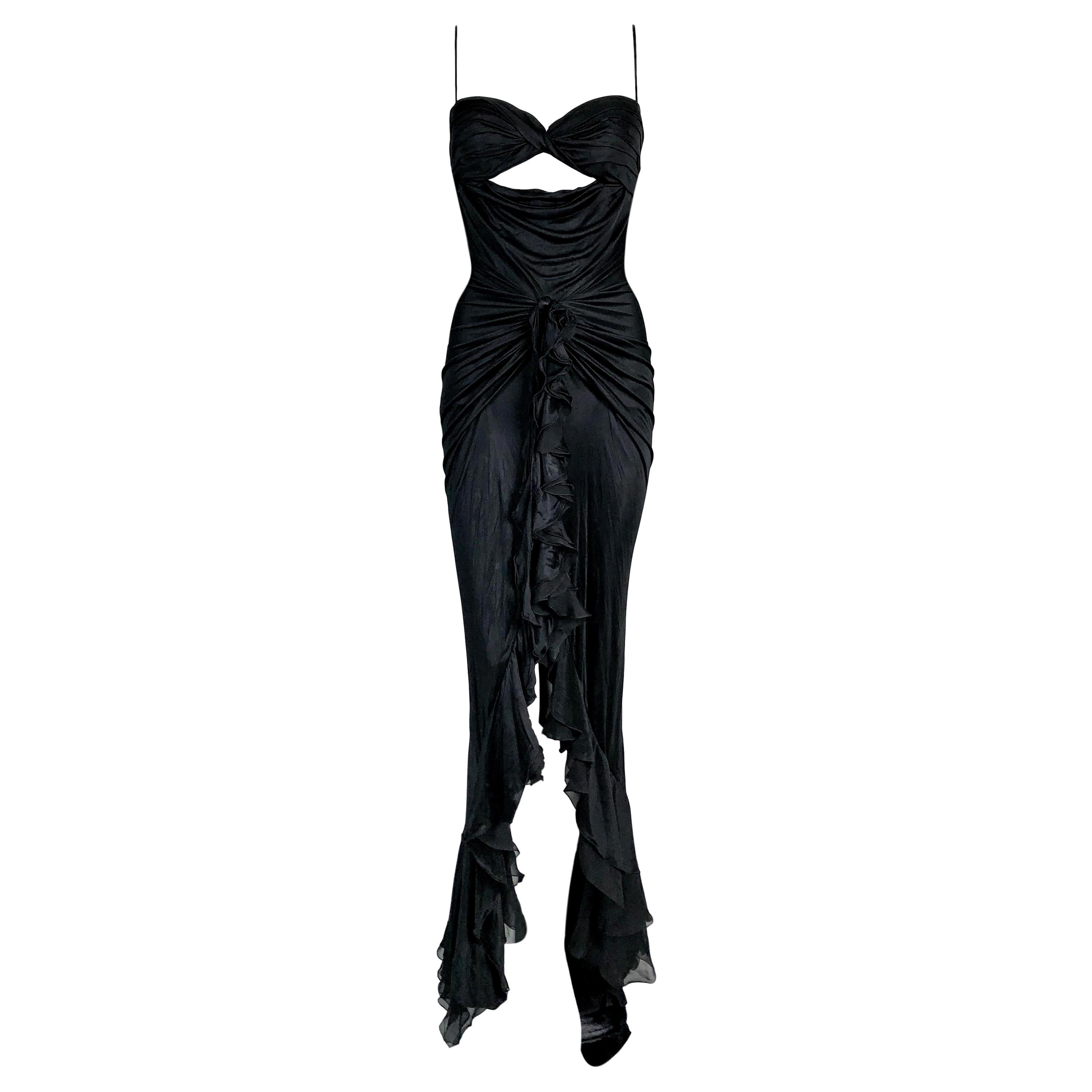versace black gown