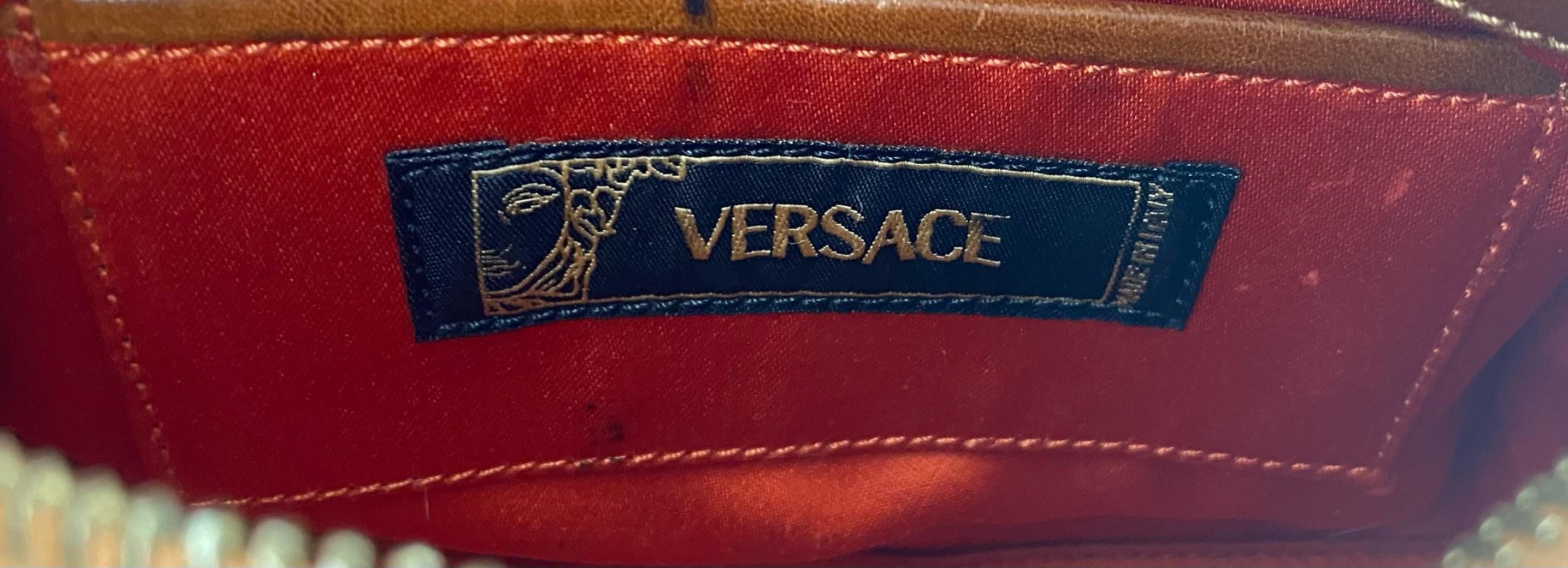 S/S 2005 Versace by Donatella Micro/Mini Ocean Themed Duffle Bag  In Fair Condition For Sale In West Hollywood, CA