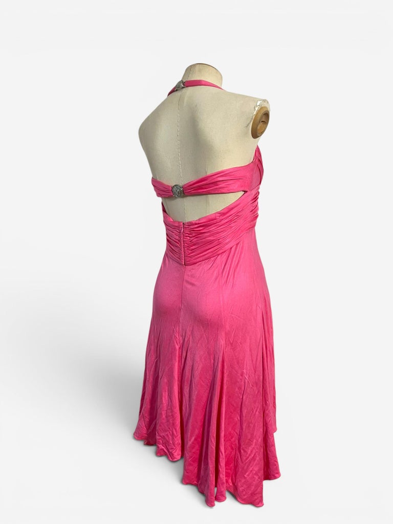 versace pink corset dress Blake Lively Wears Pink Versace Minidress at 'It Ends with Us' Party
