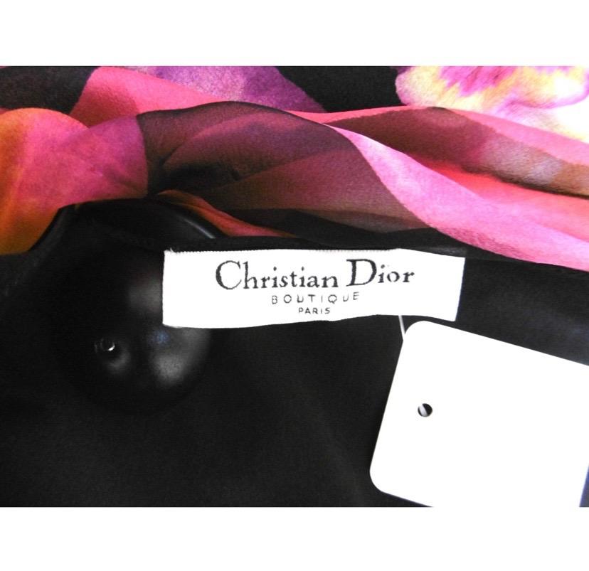 S/S 2005 Vintage John Galliano for Christian Dior Lip Print Silk Dress 2