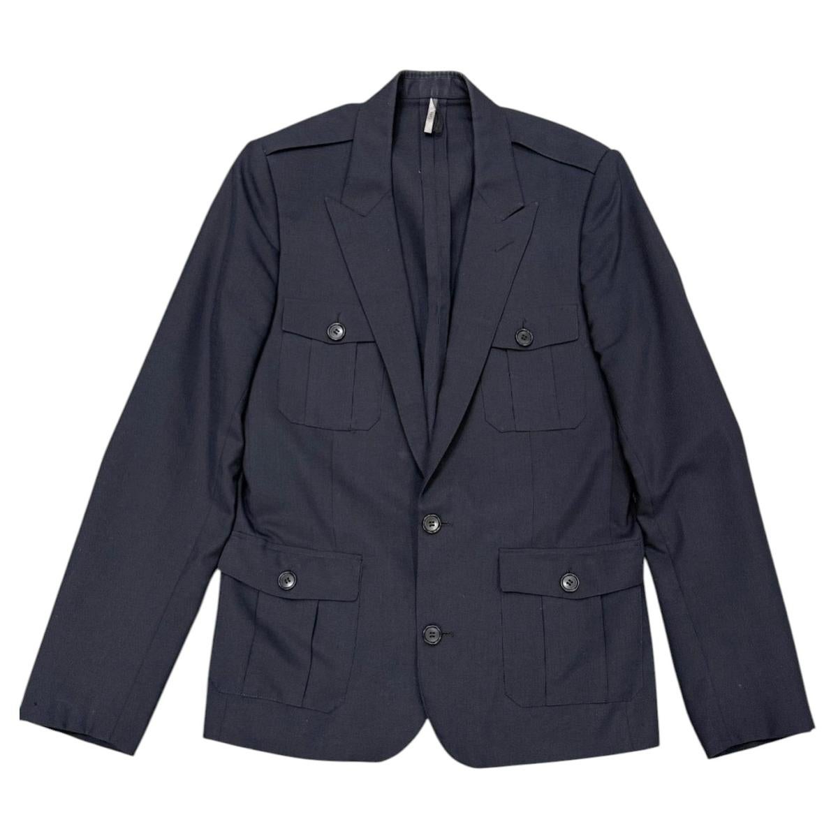 S/S 2006 Dior by Hedi Slimane multi-pocket tailored military jacket