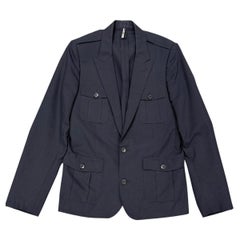 S/S 2006 Dior by Hedi Slimane multi-pocket tailored military jacket