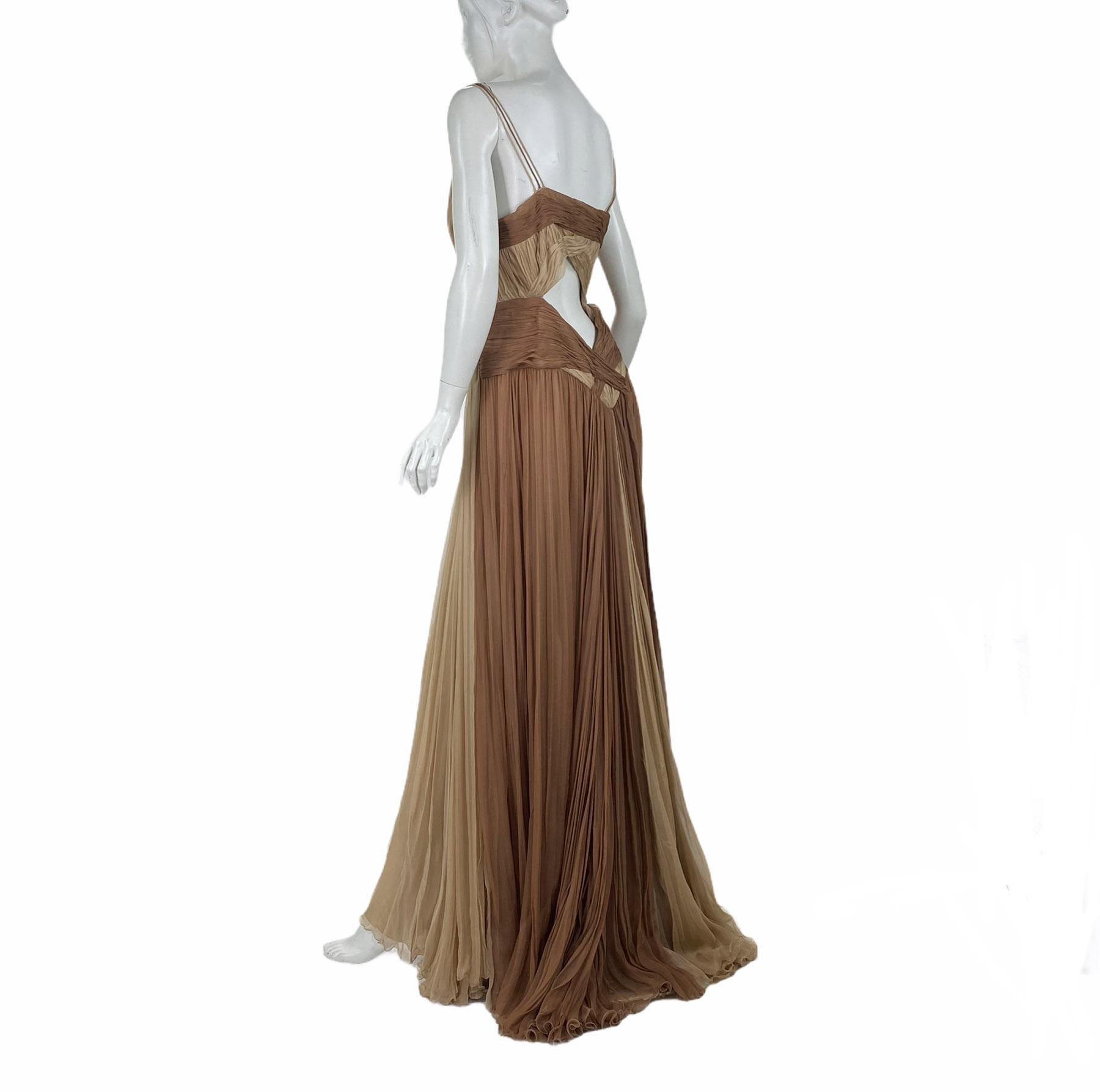 S/S 2006 Look #50 Versace Silk Gown In Excellent Condition For Sale In Montgomery, TX