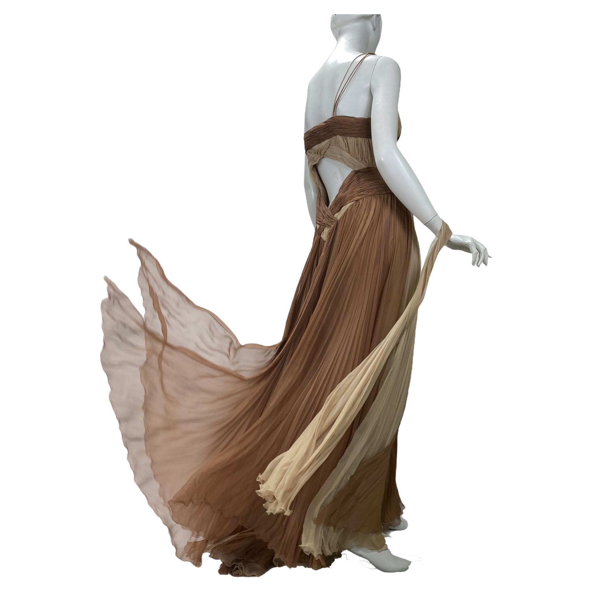 S/S 2006 Look #50 Versace Silk Gown For Sale