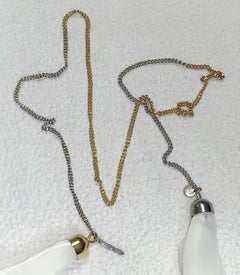 S/S 2006 Maison Martin Margiela Runway White Scarf Necklace Top