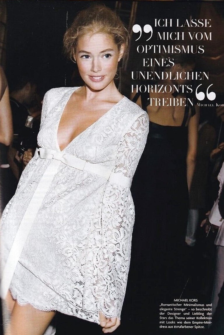 S/S 2006 Michael Kors Off-White Lace Bow Sleeveless Mini Dress at 1stDibs S/S 2006 Michael Kors Off-White Lace Bow Sleeveless Mini Dress at 1stDibs