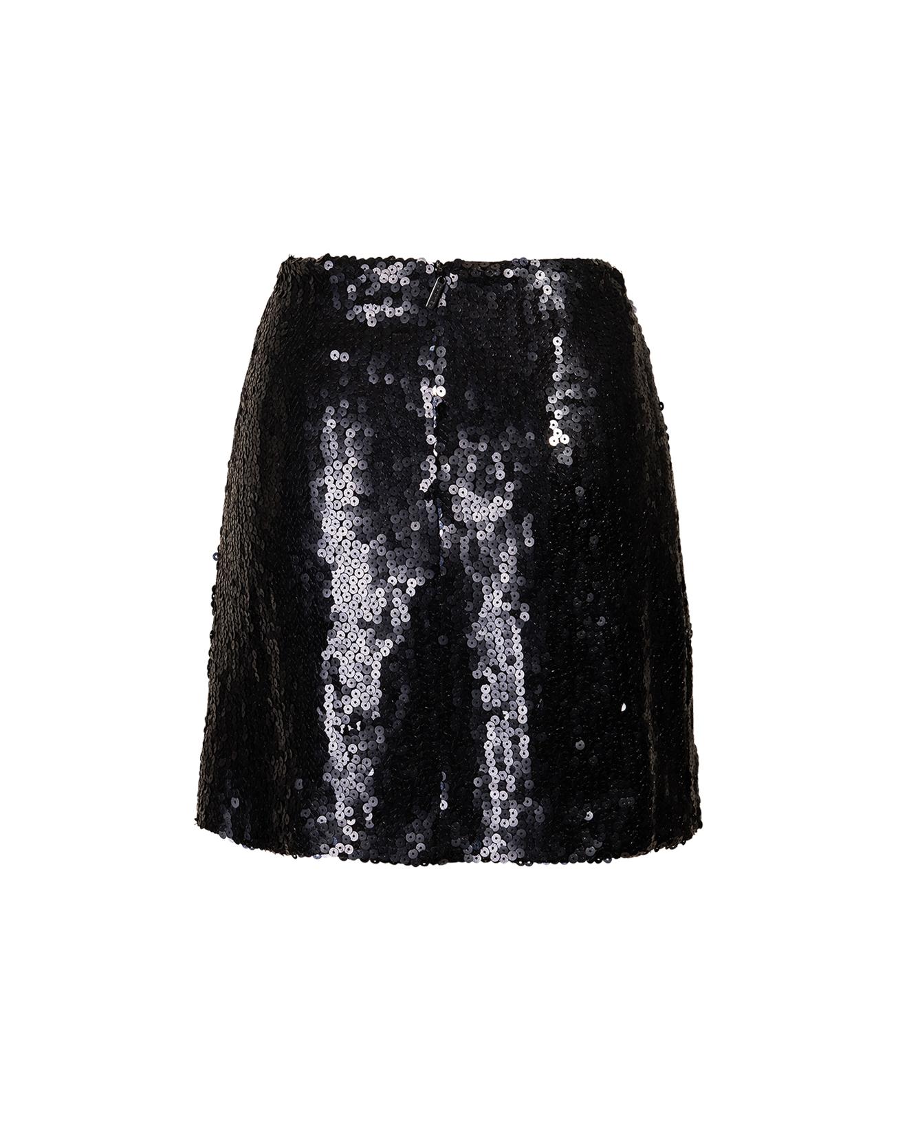 sparkly black skirt