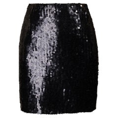 S/S 2007 Chanel Black Sequin Mini Skirt