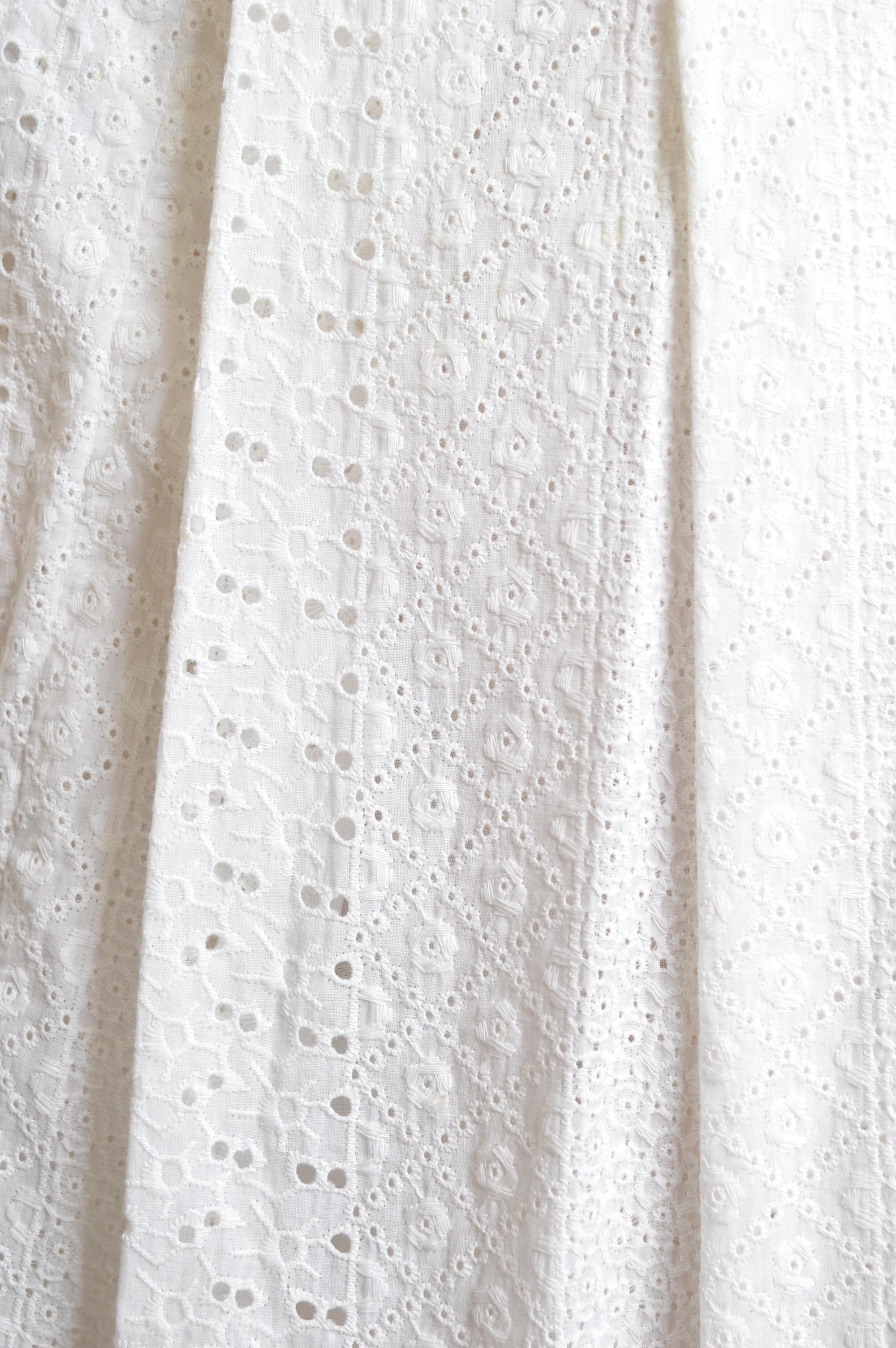 S/S 2007 Vivienne Westwood Weißes Broderie Anglaise Vintage Spitze Tee-Kleid im Angebot 5