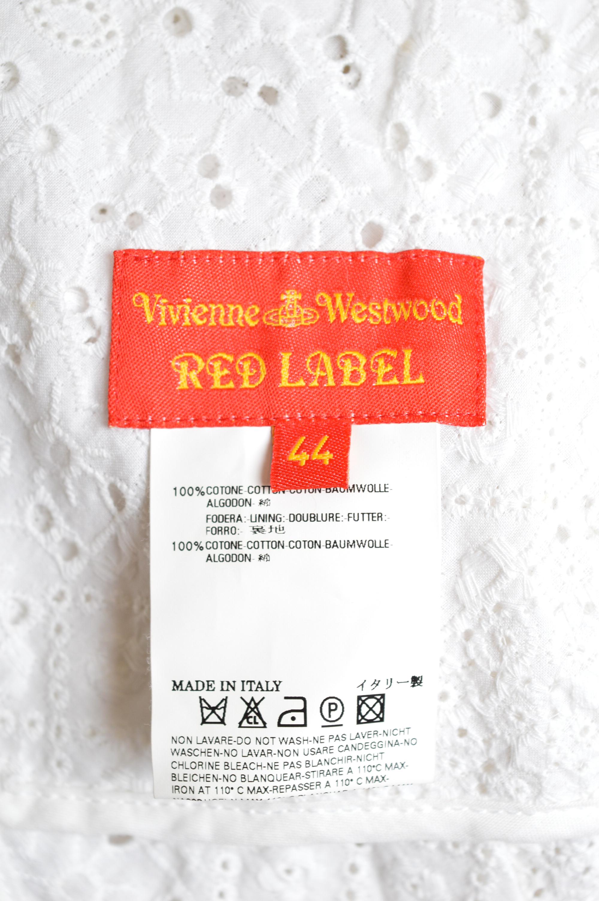 S/S 2007 Vivienne Westwood Weißes Broderie Anglaise Vintage Spitze Tee-Kleid im Angebot 6