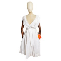 S/S 2007 Vivienne Westwood White White Broderie Anglaise Vintage Lace Tea Dress