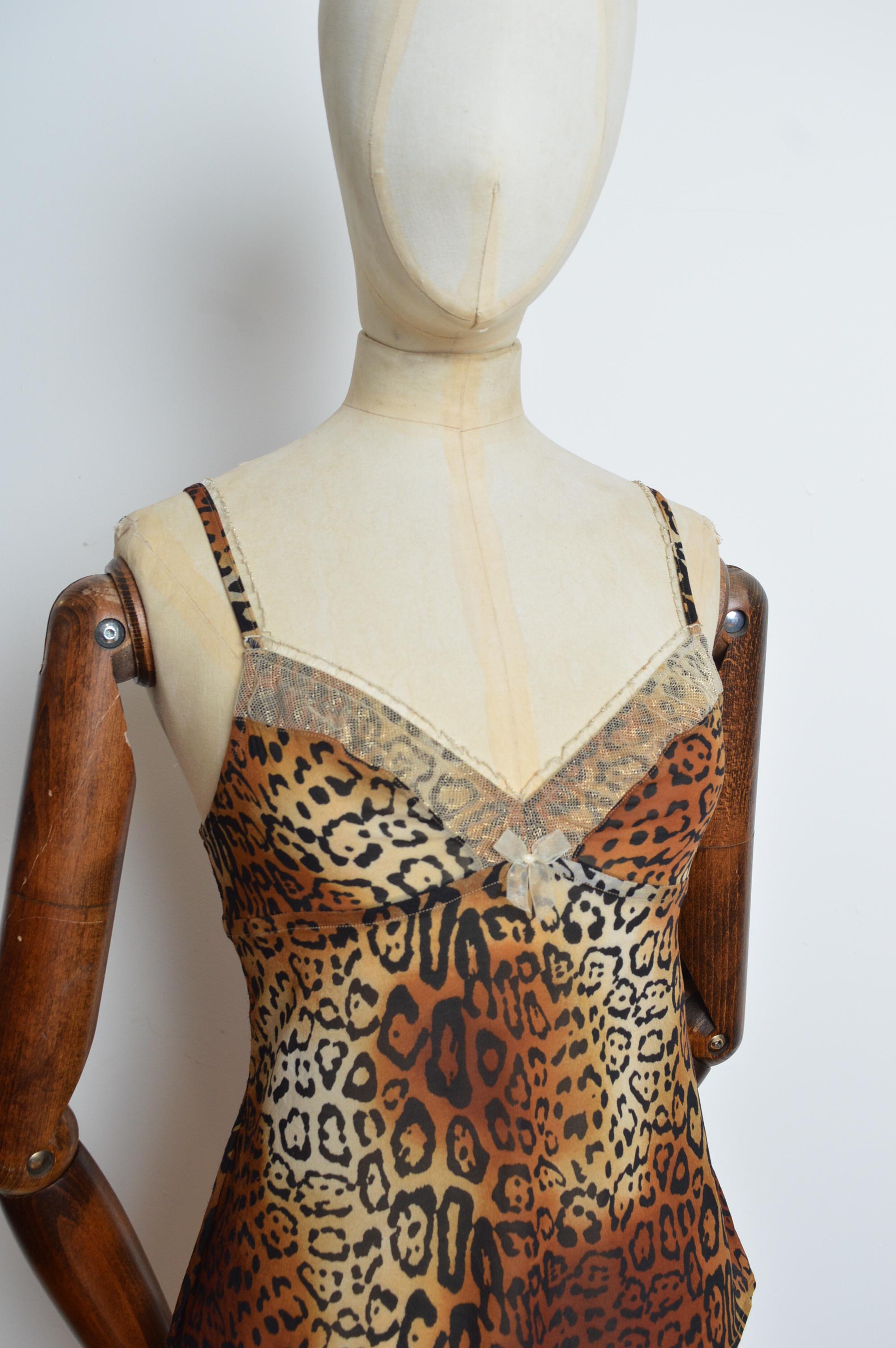 S/S 2008 Christian Dior by John GALLIANO leopard print Silk Camisole - Vest Top 5