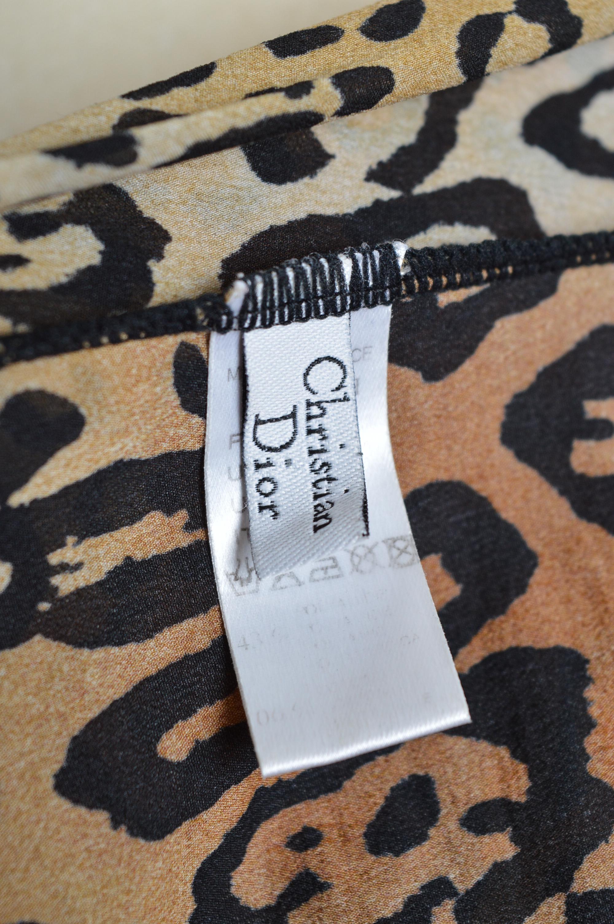 S/S 2008 Christian Dior by John GALLIANO leopard print Silk Camisole - Vest Top 8
