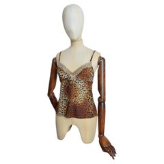 S/S 2008 Christian Dior by John GALLIANO leopard print Silk Camisole - Vest Top