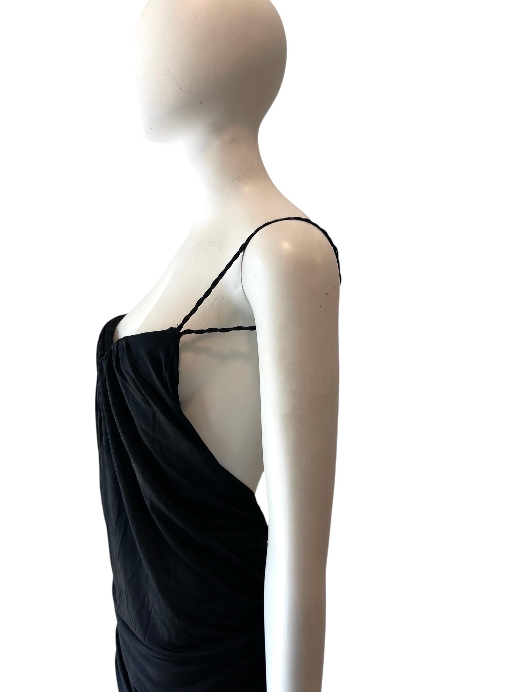 S/S 2008 Dsquared2 Runway Black Backless Mini Dress In Good Condition In Austin, TX