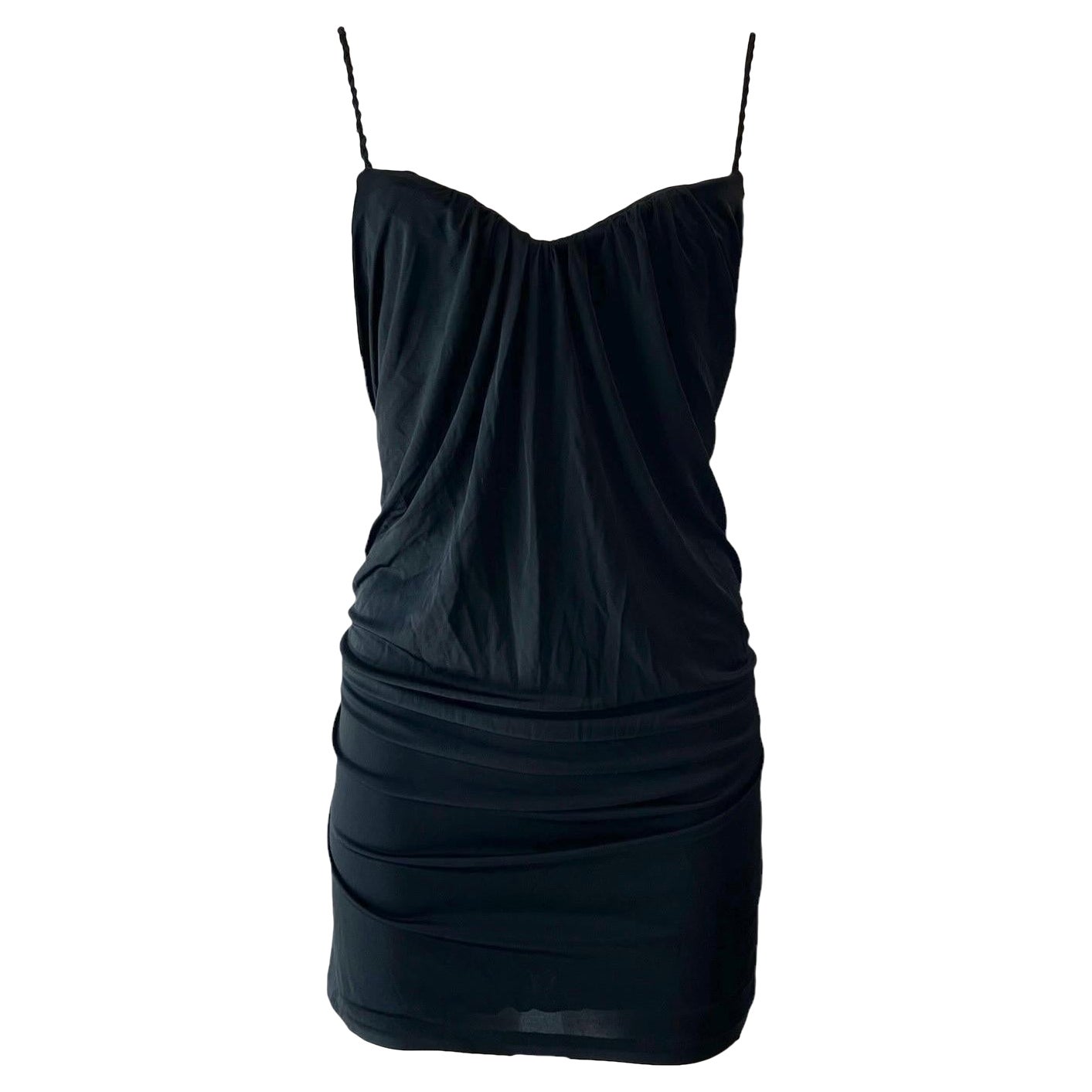 S/S 2008 Dsquared2 Runway Black Backless Mini Dress