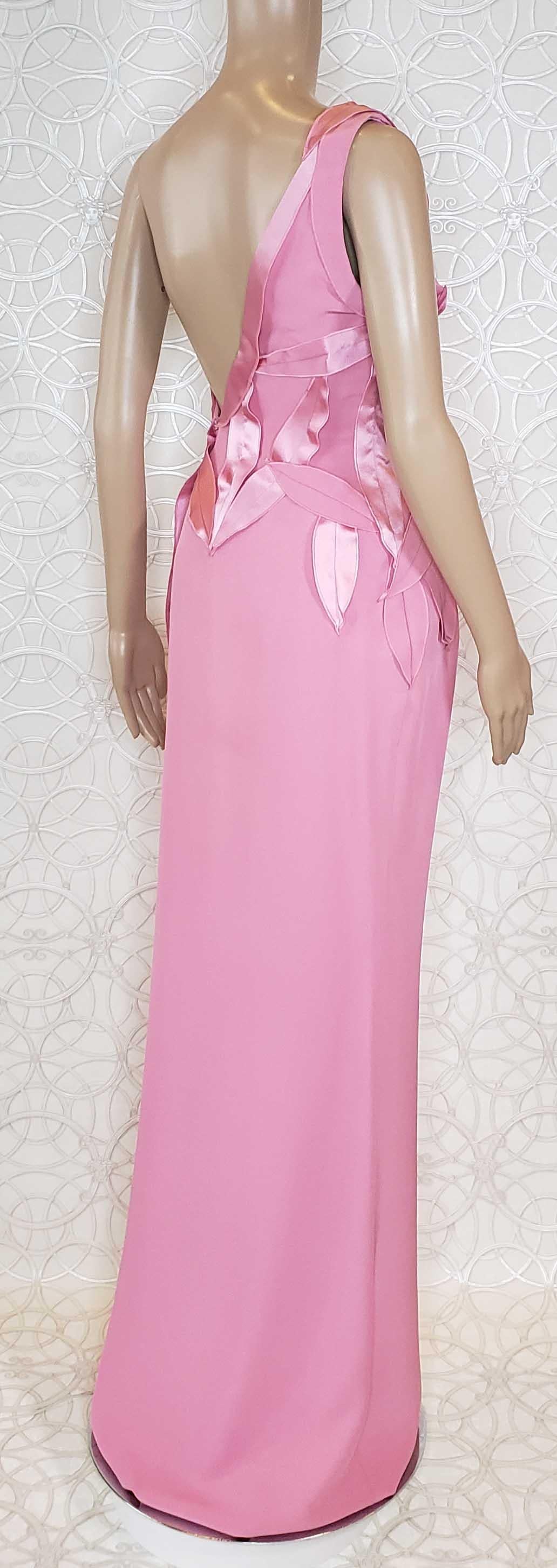 versace gown pink