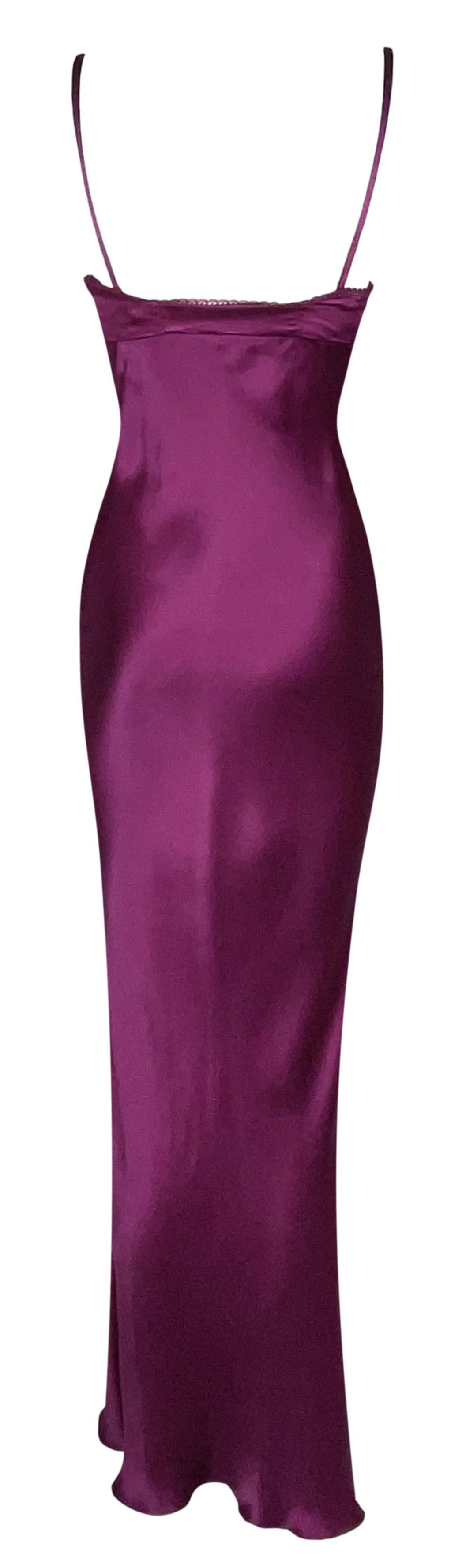  S/S 2010 Christian Dior by John Galliano Hot Pink Silk Lingerie Slip Dress In Fair Condition In Yukon, OK