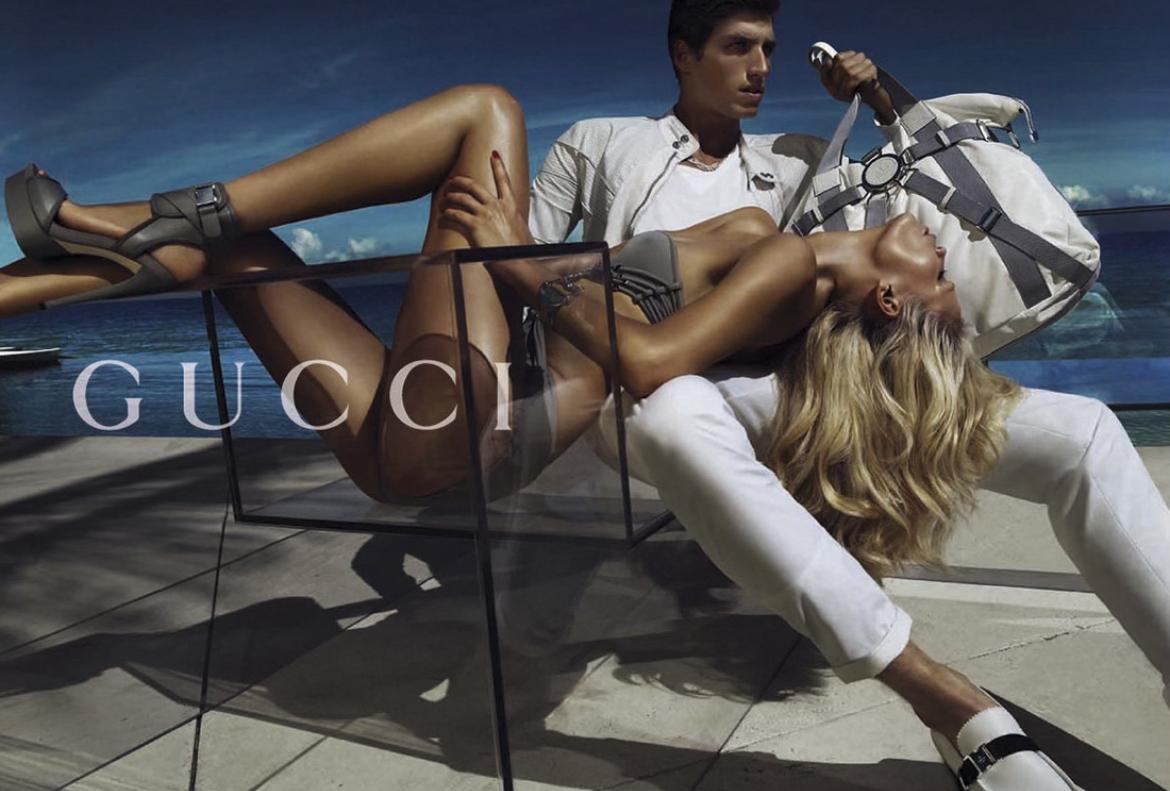 Grigio P/E 2010 Gucci by Frida Giannini - Costume da bagno intero grigio Bungie