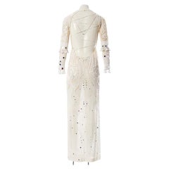 S/S 2011 Emilio Pucci mirror embellished nude beige dress