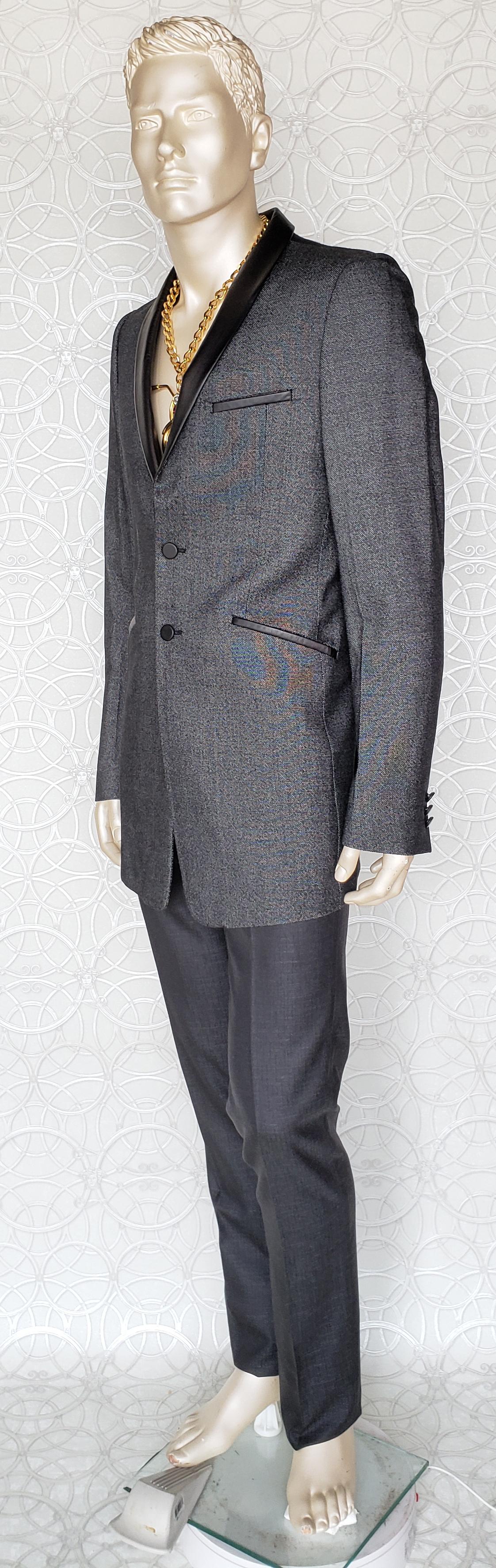 versace silk suit
